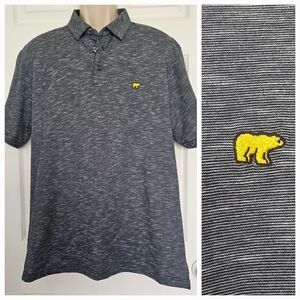 Jack Nicklaus Short Sleeve Golf Polo Shirt Eclipse Heathered Size L